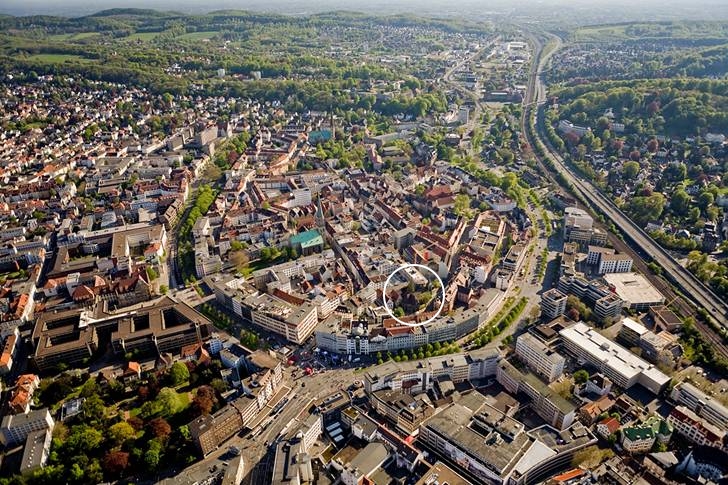 Altstadt Bielefeld - Hufeisen mit Süsterkirche