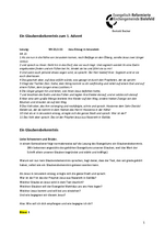 Predigt zum 1. Advent 2025