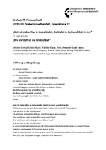 Gottesdienst und Predigt vom 16. November 2025