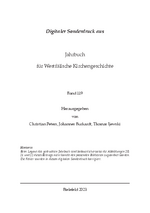 Ulrich Althöfer: 365 Jahre Reformierte Gemeinde Bielefeld – eine Spurensuche in der Süsterkirche